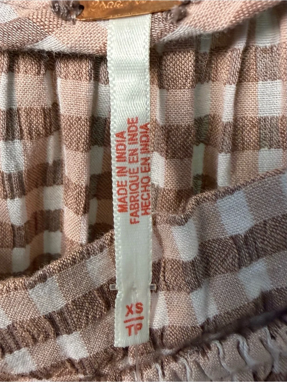 Free People Country Line Plaid Romper - Picture 7 of 9